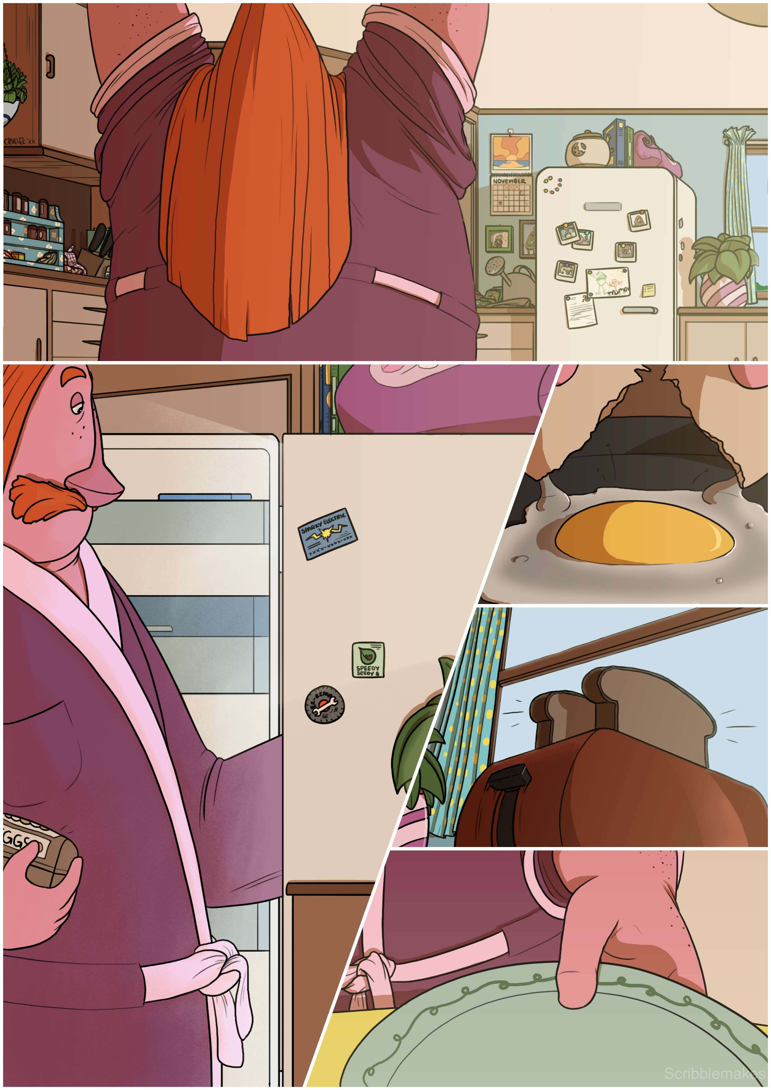 Page 2 of Helmut's Breakfast comic